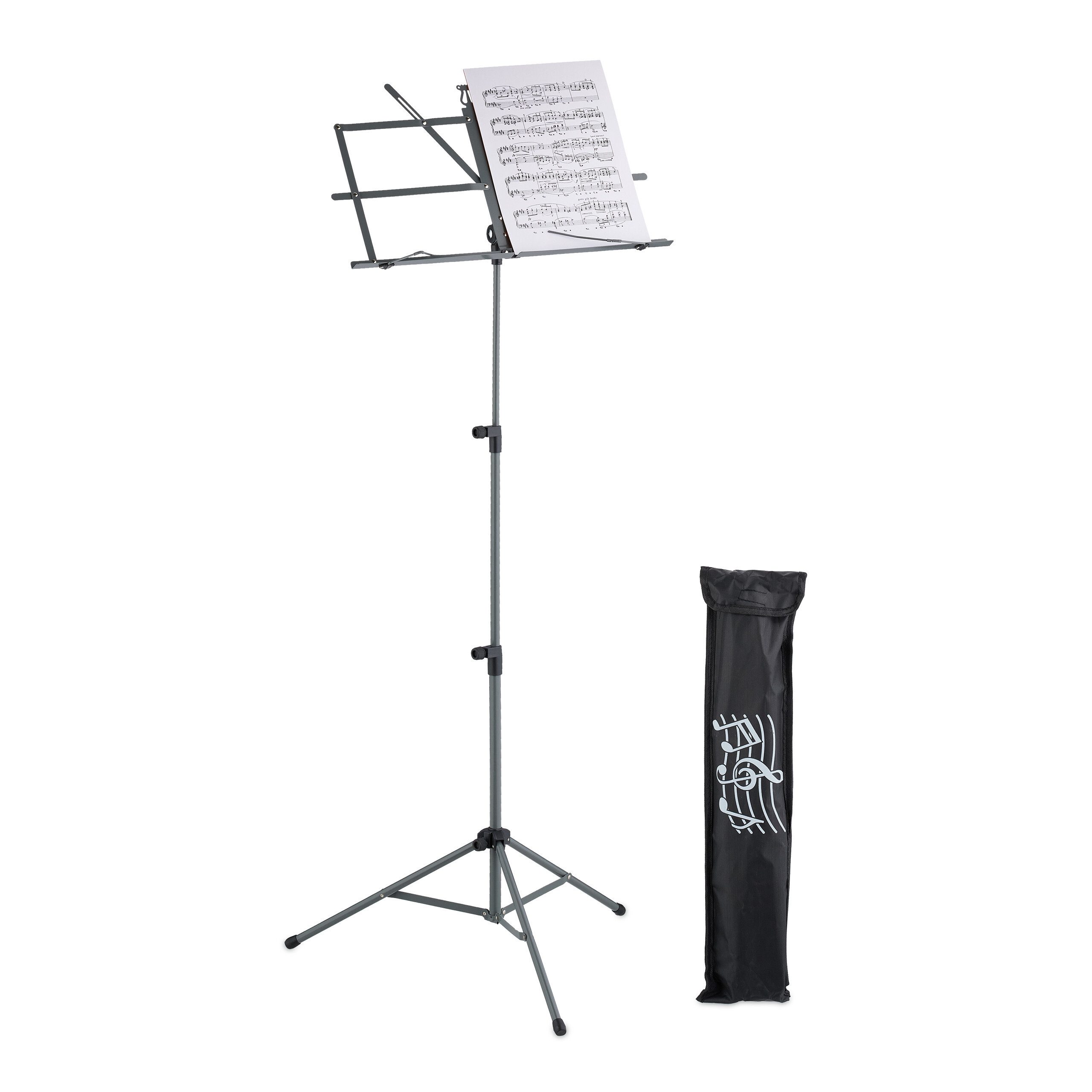relaxdays Musikinstrumentenständer Notenständer klappbar