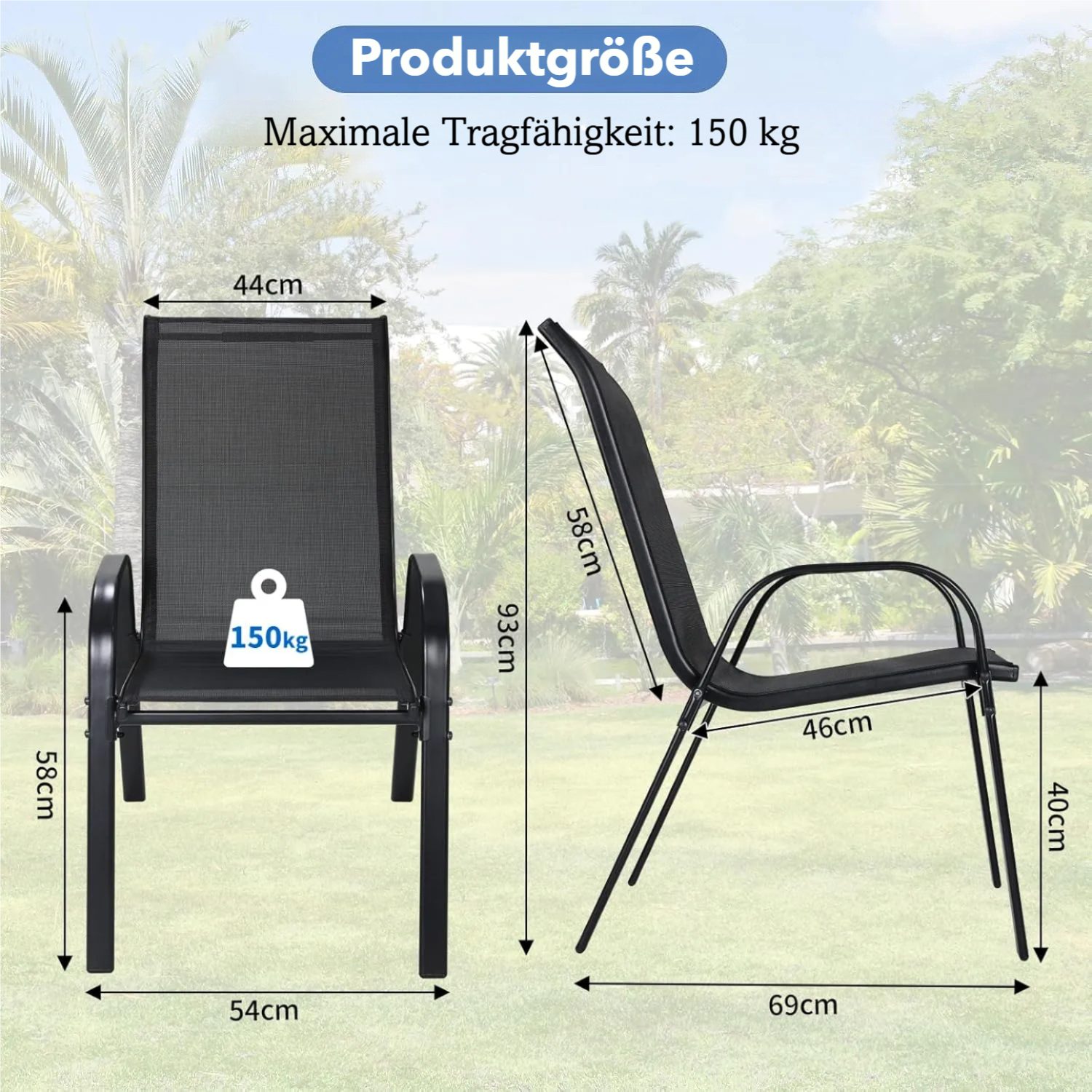 TLGREEN Balkonset 3-teiliges Gartenmöbel-Set,Balkonmöbel Set,Bistroset, (Ga günstig online kaufen