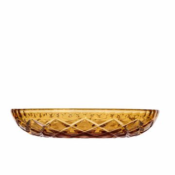 LYNGBY-GLAS Teller Sorrento 4er Set Amber, 16 cm, (4 St)