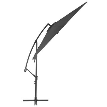 vidaXL Sonnenschirm Ampelschirm mit Alu-Mast 300 cm Anthrazit