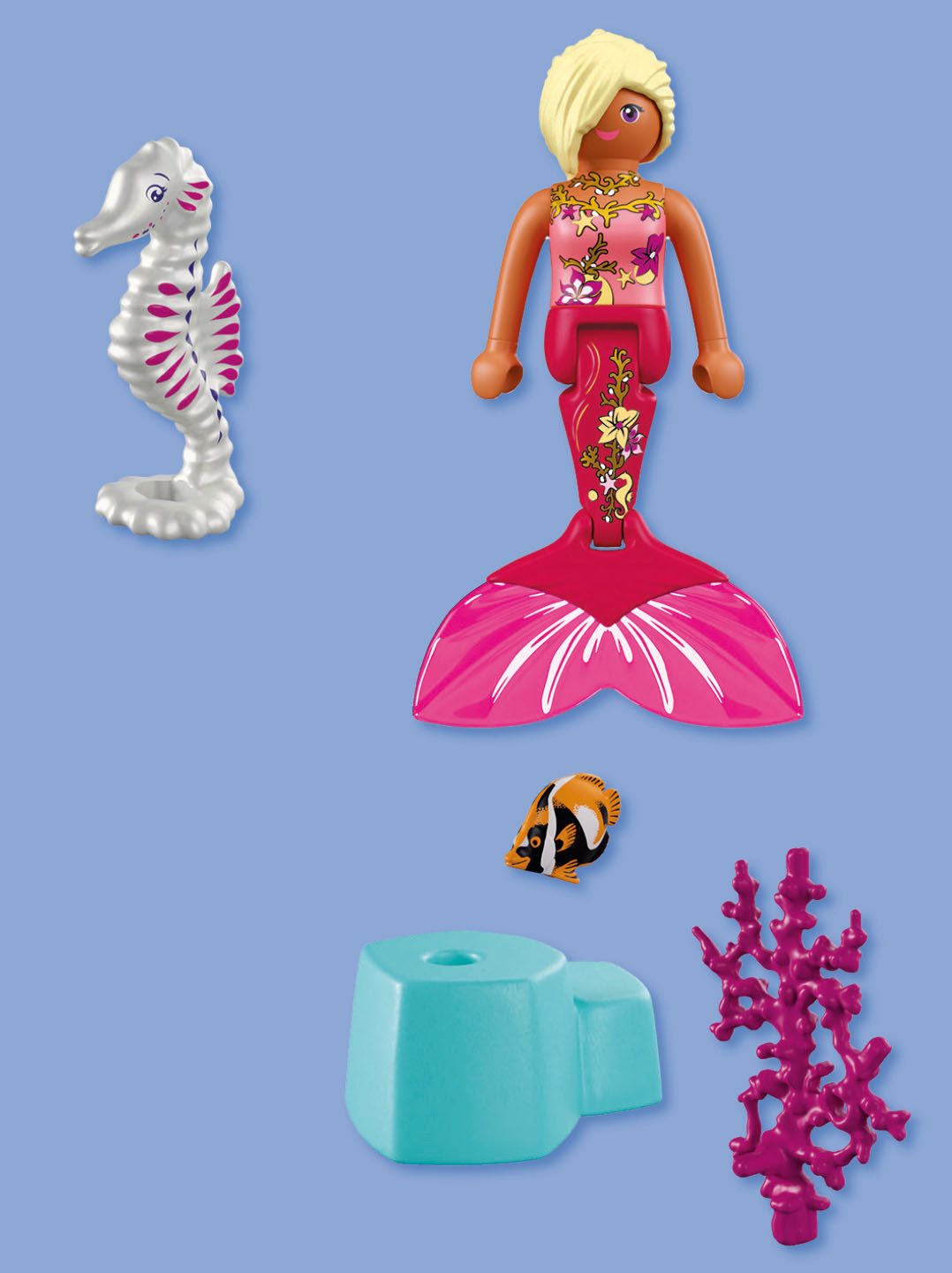 Playmobil® Meerjungfrau mit Seepferdchen (72109), Fantasy & Magic Konstruktions-Spielset, (6 St) – Bild 2 von 4