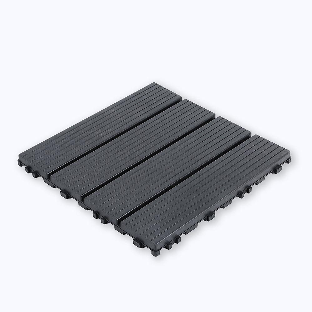 GLIESE POWER Terrassendielen mit Klicksystem – 44er Set, 30 x 30 x 2 cm, 3,96 m², BxL: je 30x30 cm, 20 mm Stärke, (Set, 44-St), Klicksystem, wasserdicht, rutschfest, Drainage, 44 Stück