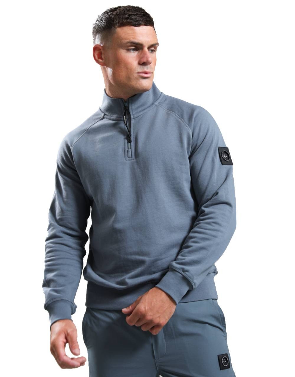 Marshall Sweatshirt Sweatpulli Marshall Artist Siren 1/4 Zip (1-tlg) Lockerere Passform