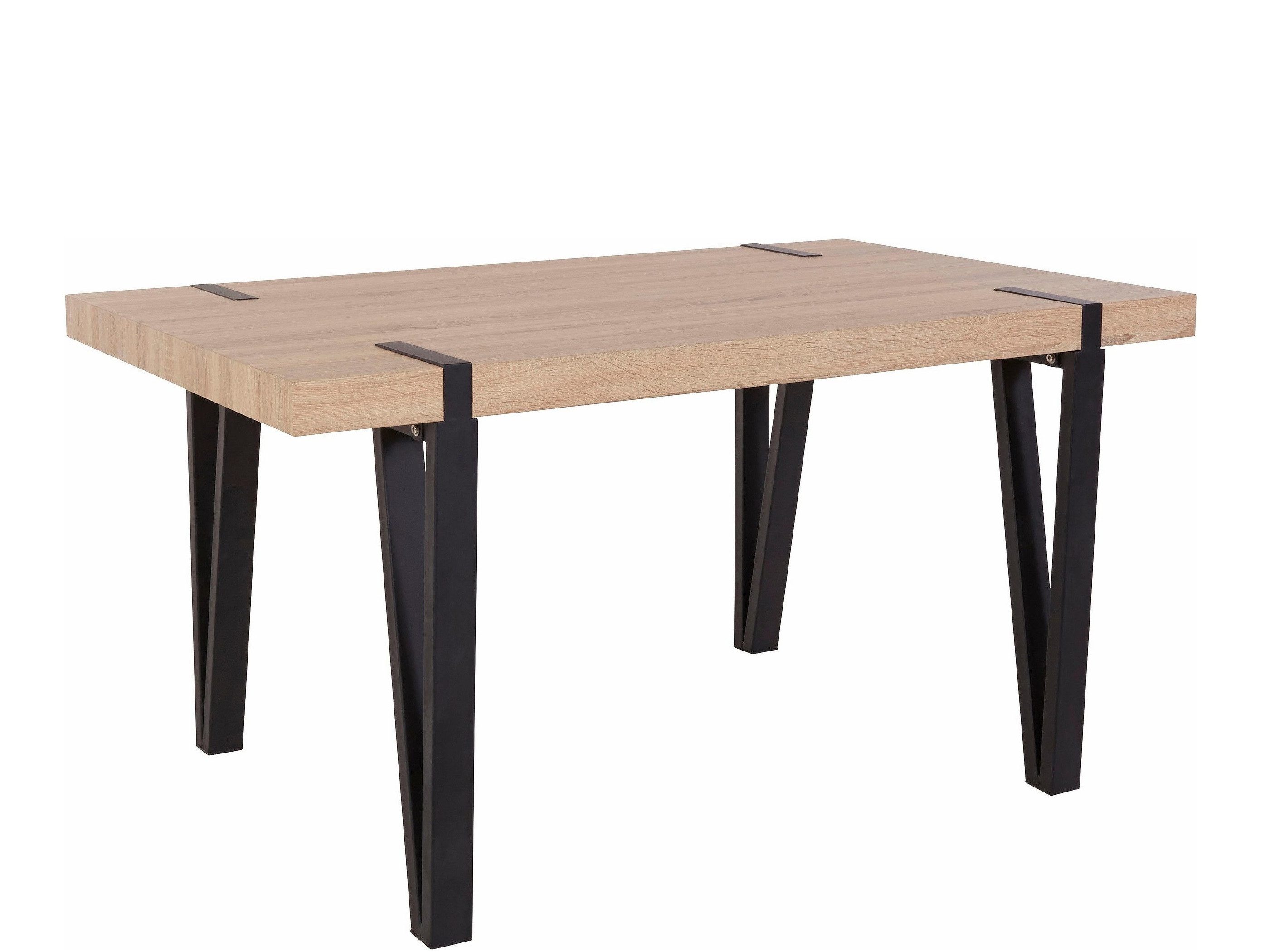 freiraum Esstisch Sevilla, in Eiche Dekor, MDF / Metall - 150x76x90cm (BxHxT)