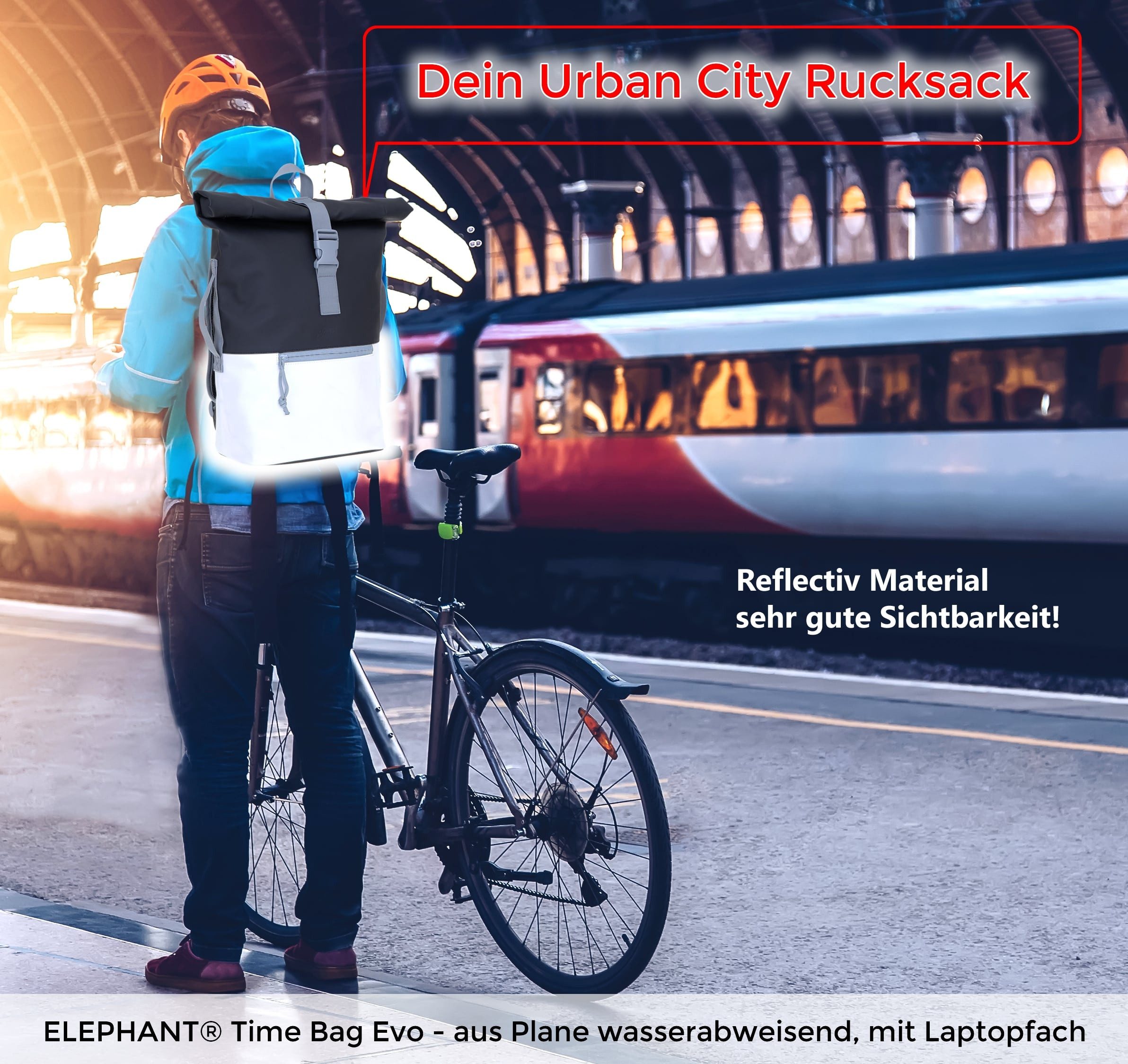 ELEPHANT Freizeitrucksack Time Bag Reflecitve Signal günstig online kaufen