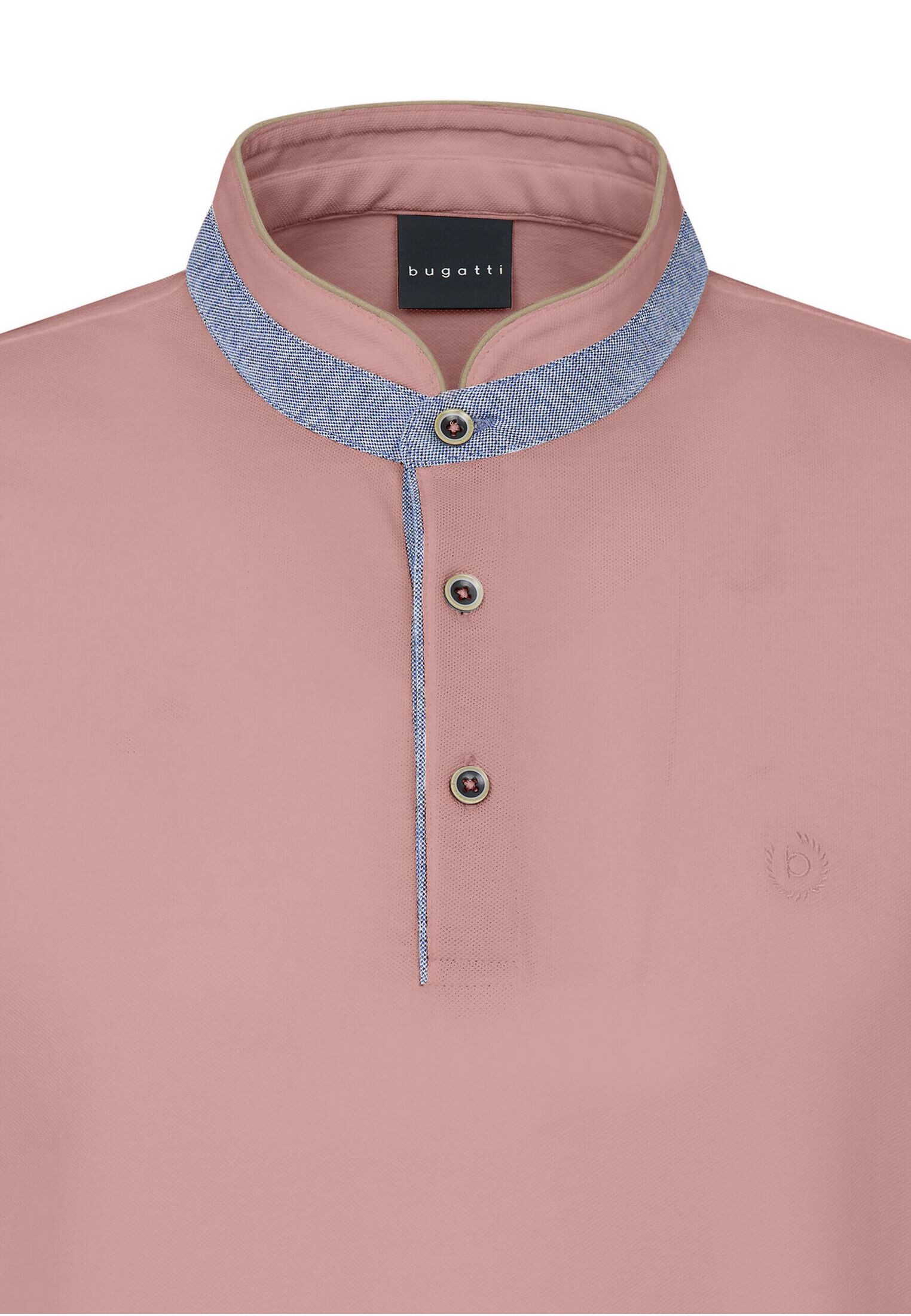 bugatti Poloshirt mit Stehkragen