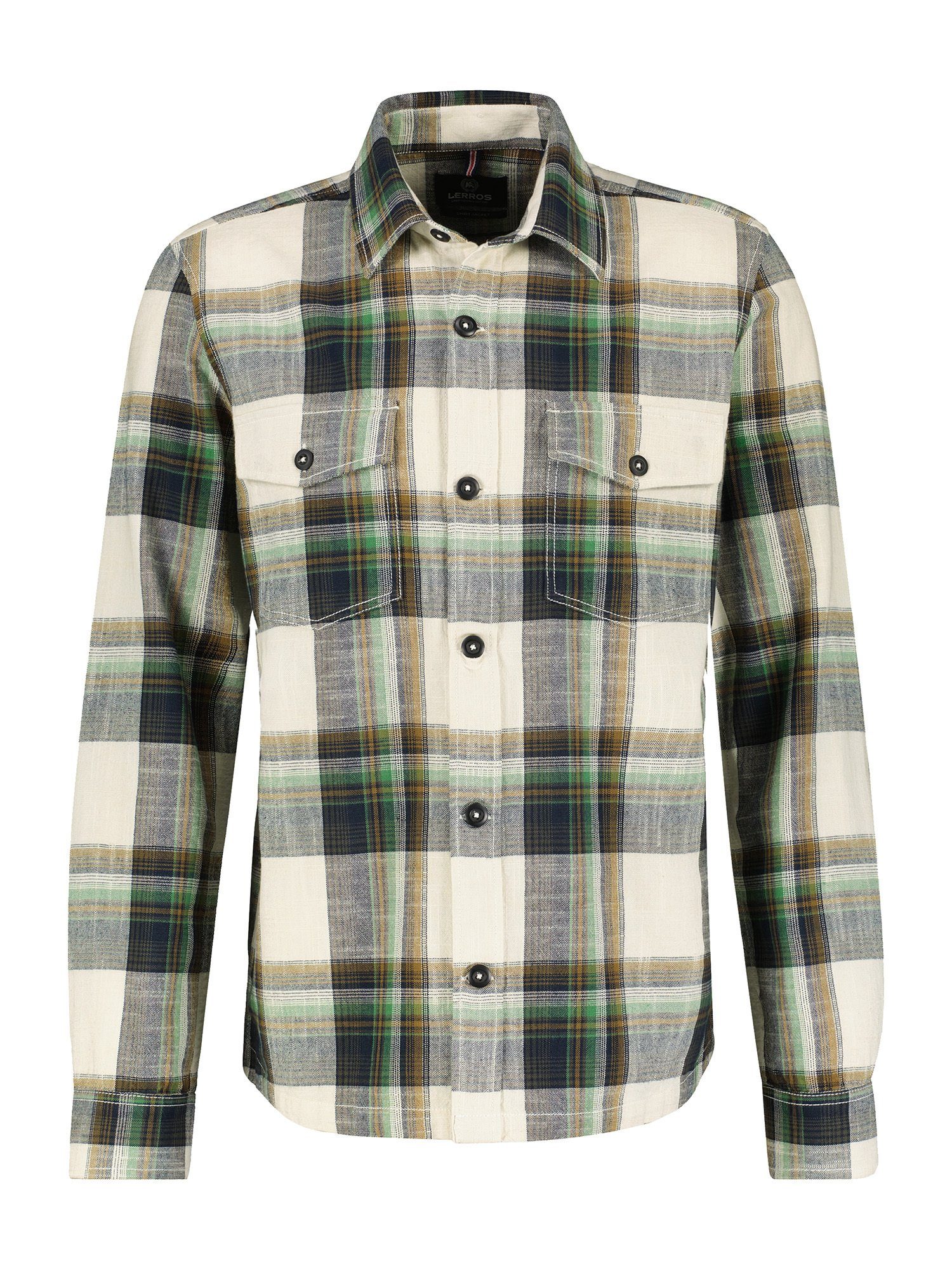 LERROS Outdoorhemd Karierte Hemdjacke