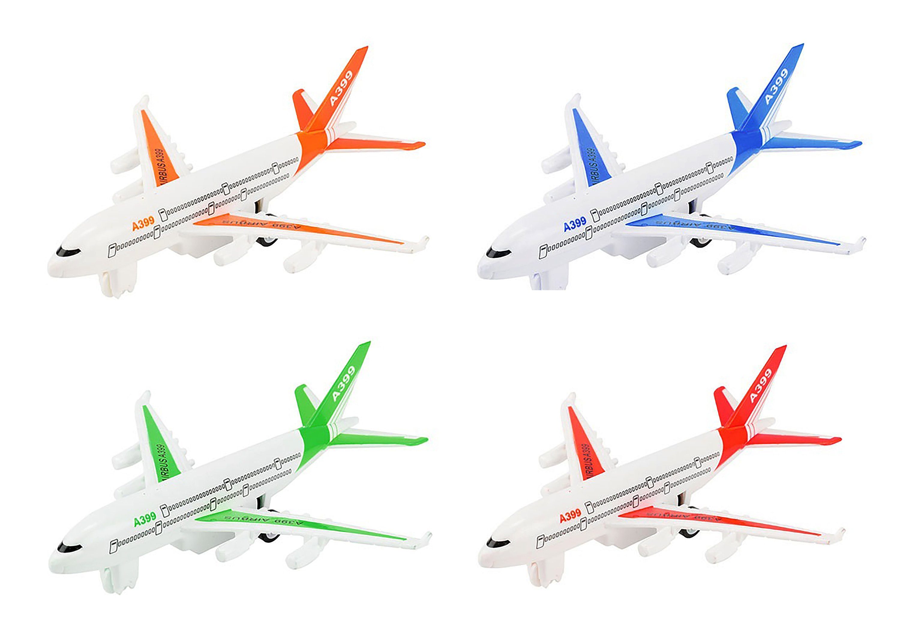 Toi-Toys Spielzeug-Flugzeug 4X Flugzeug A399 15x14cm Set mit Rückzug aus Ku günstig online kaufen