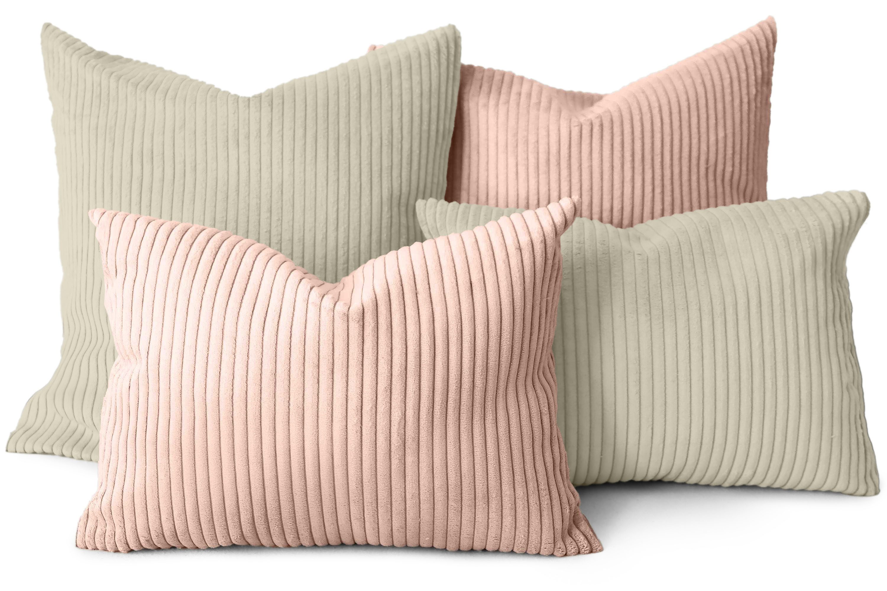 Amilian Kissenbezüge 4er Set - Kissenhüllen 40x40 + 35x45 cm - Dekokissen Bezüge, (4 Stück), Zierkissenbezüge Set 4 Stück für Dekokissen; Kissen; Zierkissen