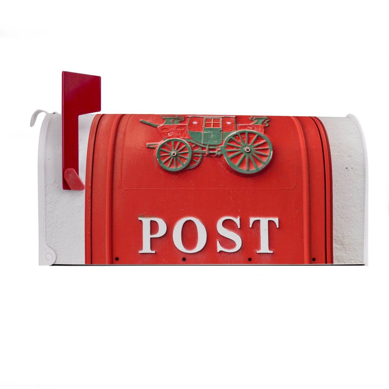 USA), cm (Amerikanischer 22 Mailbox original Mississippi banjado weiß Briefkasten, Amerikanischer Postkasten x aus 51 Briefkasten Nostalgie x 17
