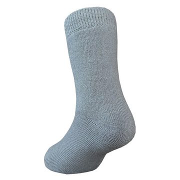 Yalion Langsocken weiche Kinder Socken mit Halbplüsch Elastisch einfarbig