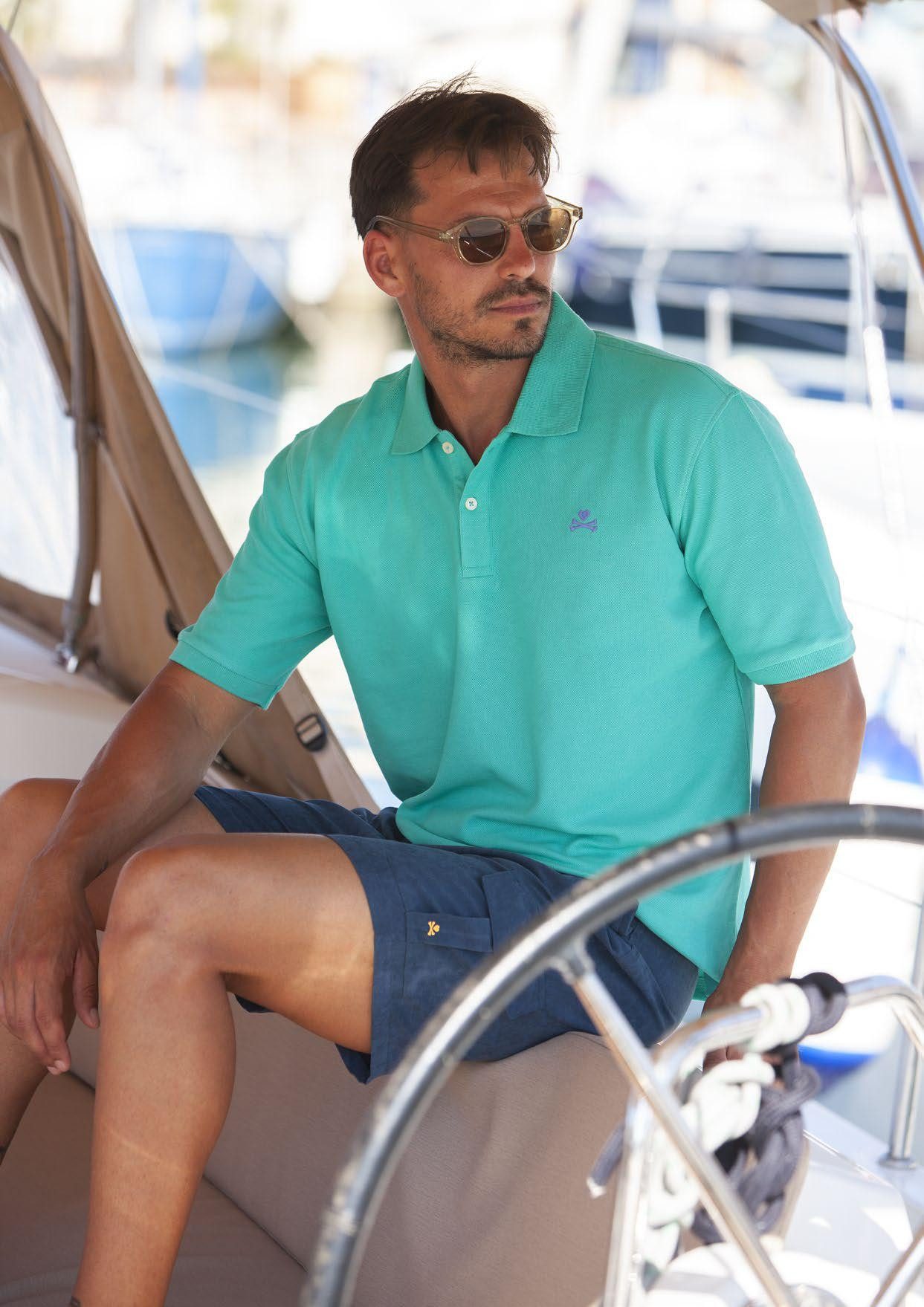 PAULXBACKBLOOM Badeshorts PAUL X BACKBLOOM Beach Boxer Cargo dunkelblau