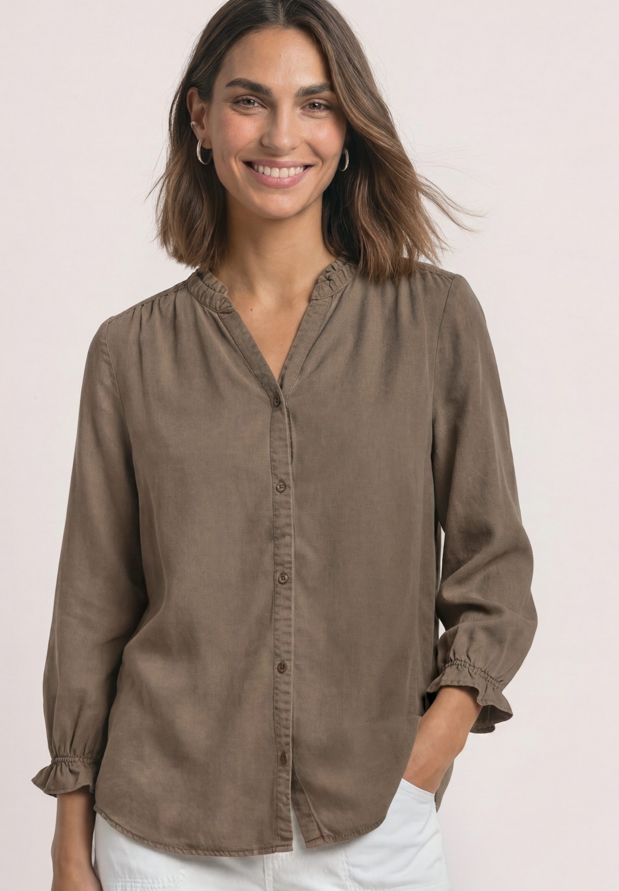 STREET ONE Shirtbluse mit 3/4 Ärmeln