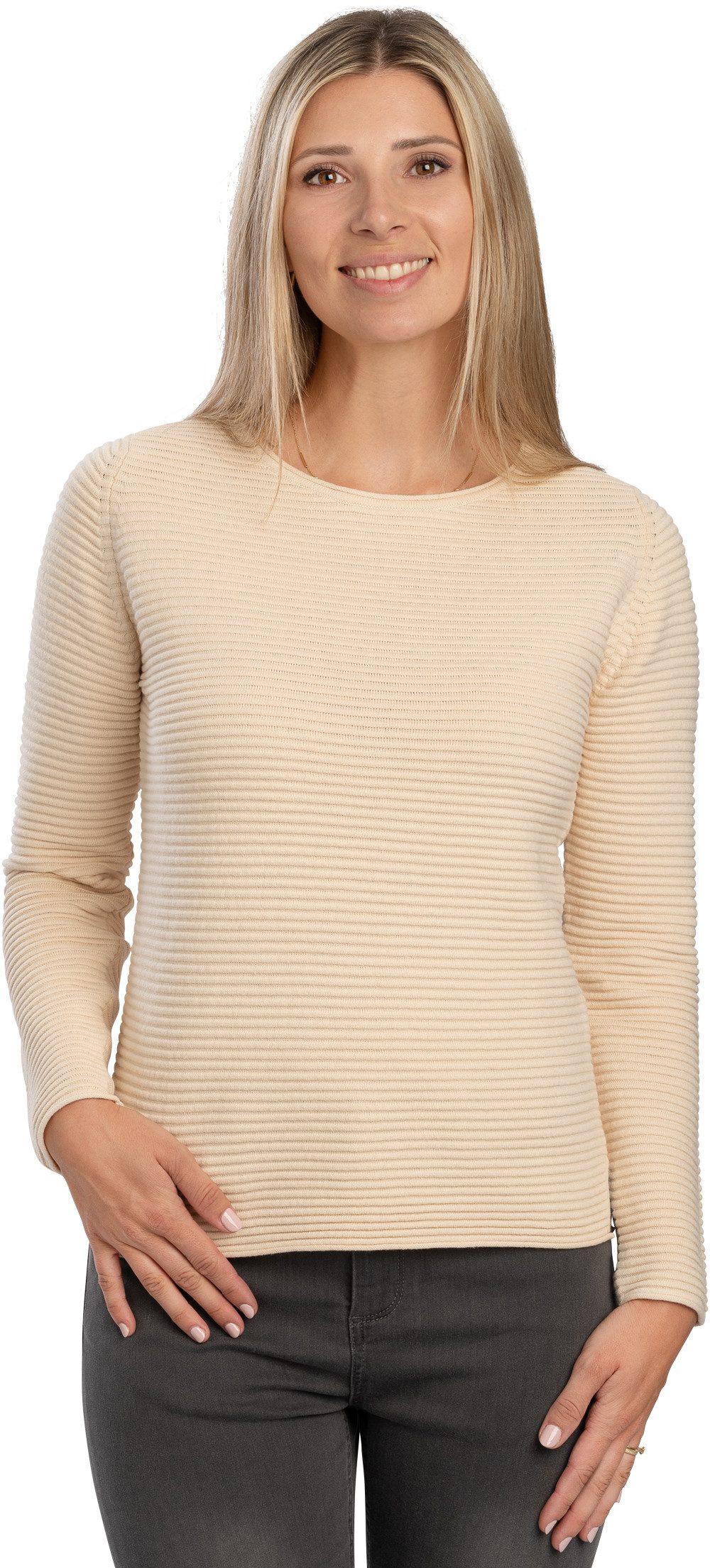 belmina Strickpullover Hochwertiger Baumwoll-Strick