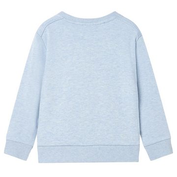 vidaXL Sweatshirt Kinder-Sweatshirt Hellblau Melange 92