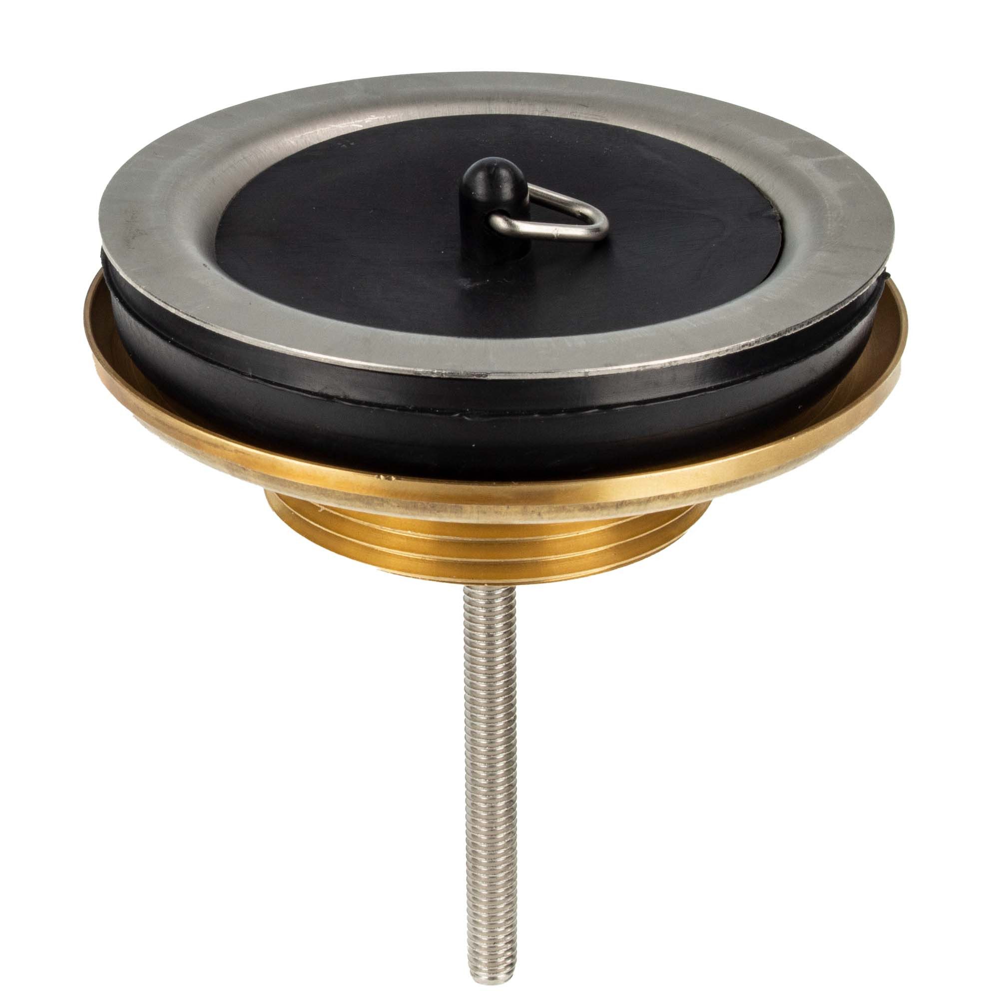 tecuro Siphon Univentil Ablaufsieb 1 1/2 Zoll, Ø 80 mm, mit Ventilstopfen