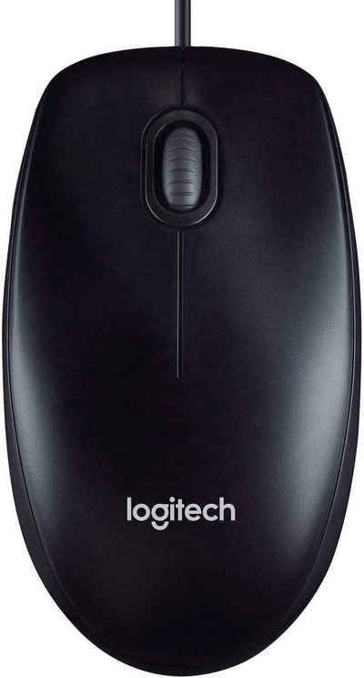 Logitech Optical Mouse M90 Black Maus