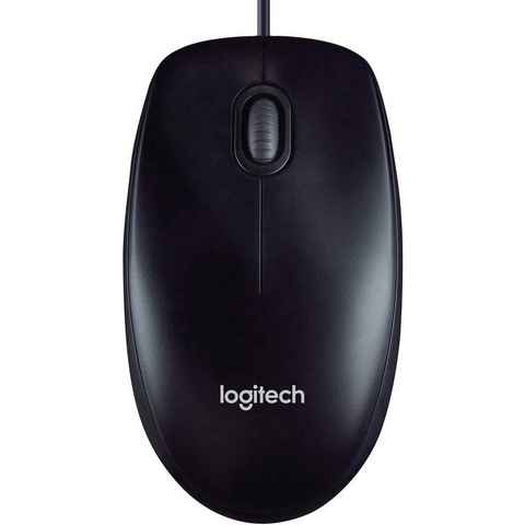 Logitech Optical Mouse M90 Black Maus