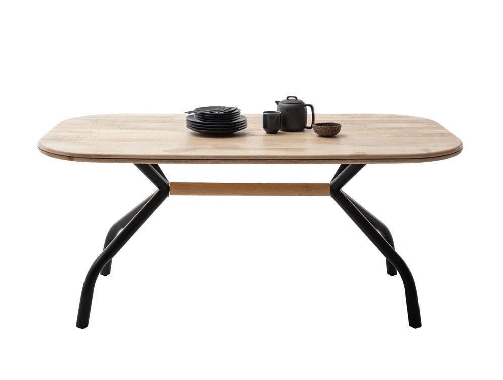 MCA furniture Esstisch Esstisch Biran, Akazie massiv, 180 x 100 (No-Set), 180 cm, Tisch, Esszimmertisch, Küchentisch