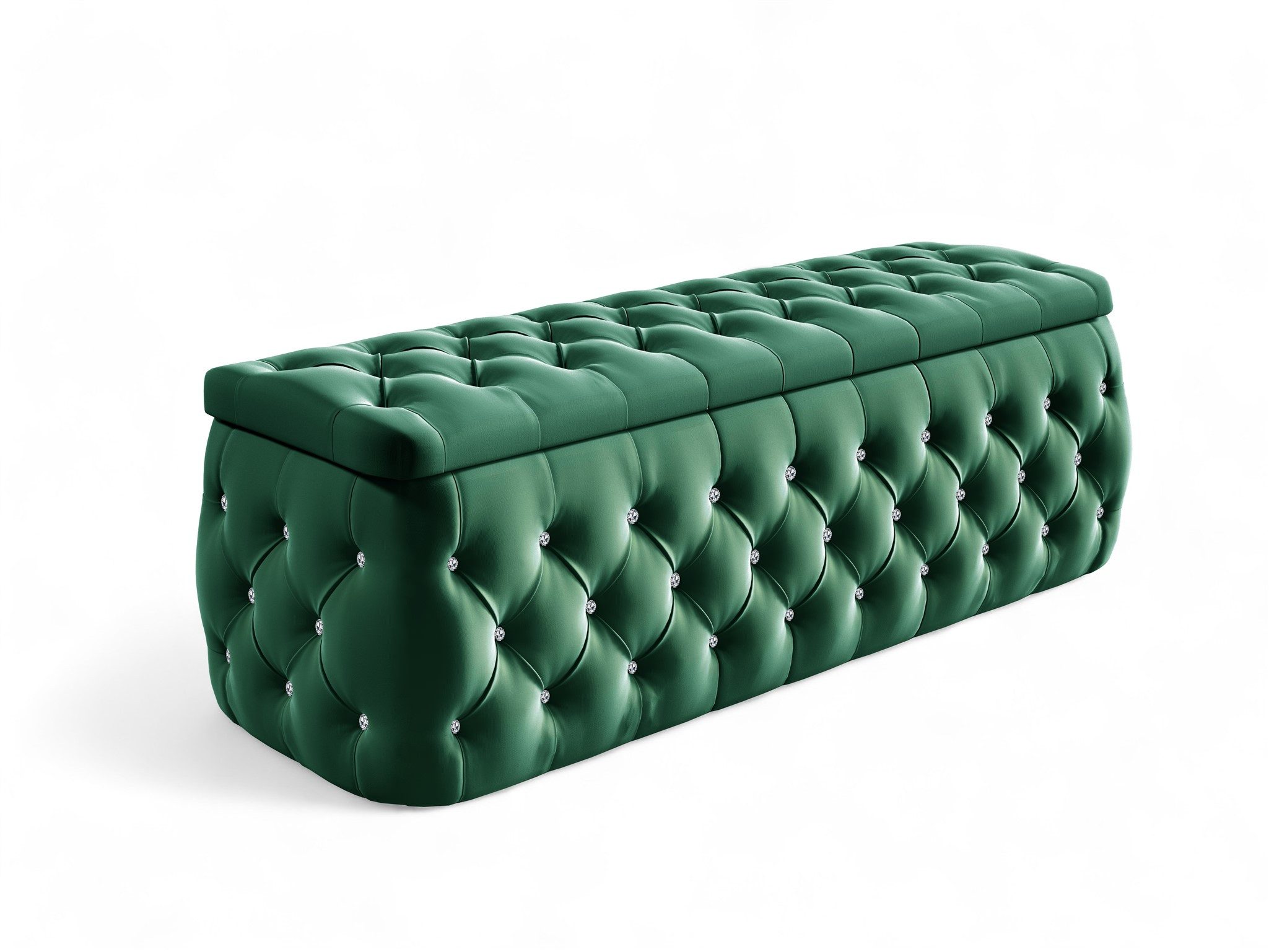 Fun Möbel Polsterhocker Betthocker SEVRA in Stoff Elisa Velvet (Breite: ca. 120/140/160/180 cm), inkl. Stauraum