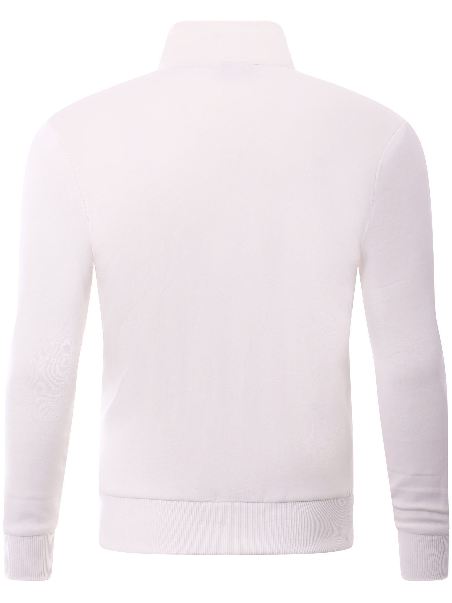 Reslad Sweatjacke Reslad Sweatjacke Herren ohne Kapuze RS-1015 (1-tlg) leichter Pullover mit Stehkragen Sweater Hoodie Pulli Sweatshirt