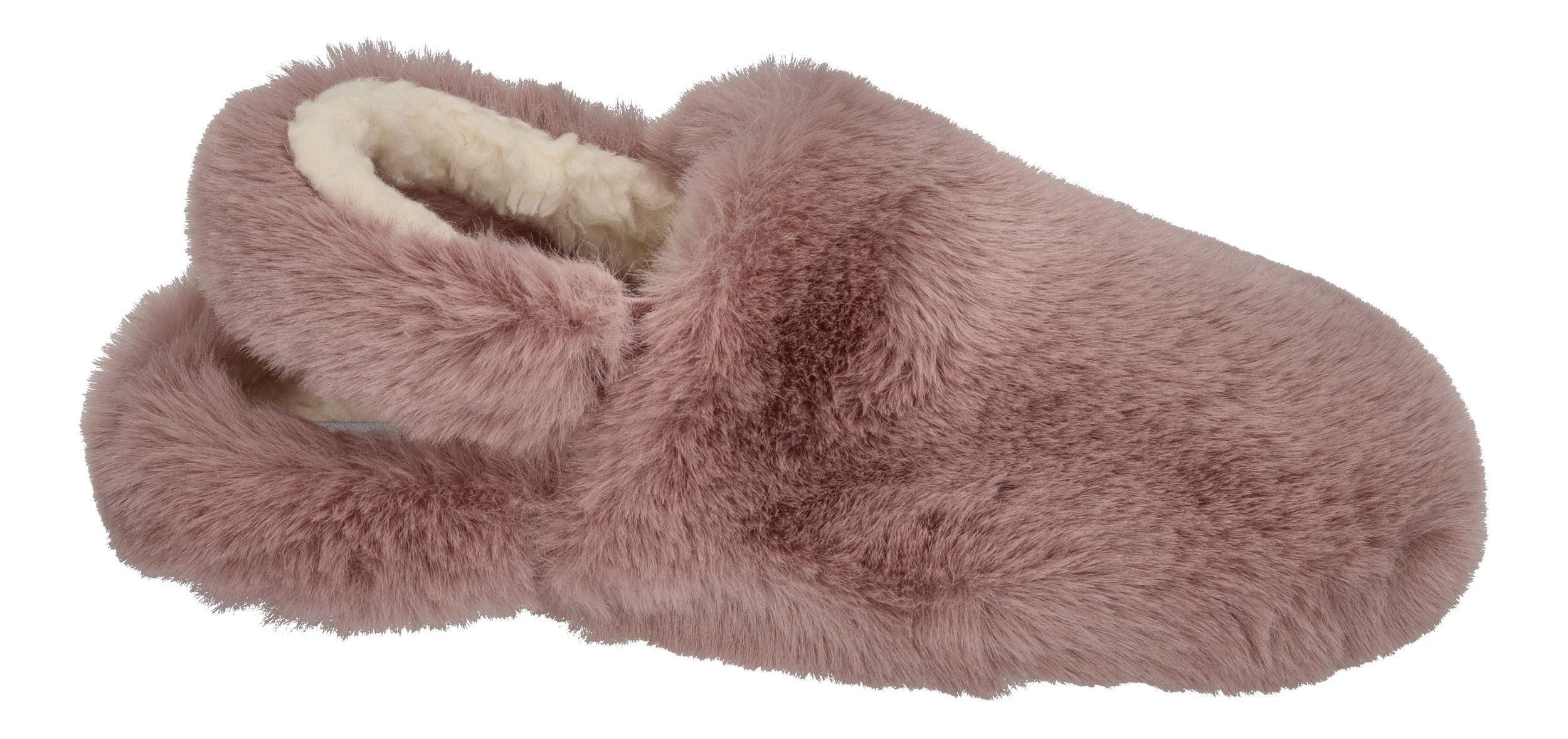 espadrij l´originale ELASTIQUE FURRY Hausschuh Rose