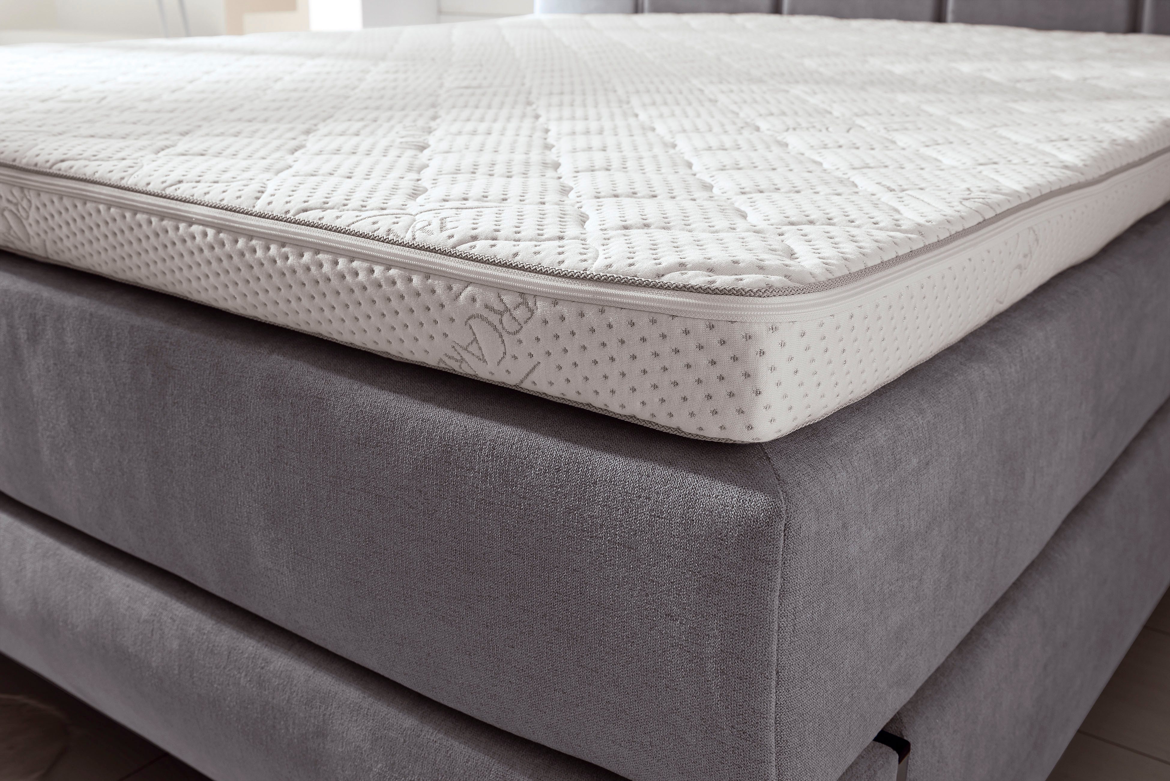 set one by Musterring, Topper Florida Silvercare Gelschaum, 9 cm hoch, Gelschaum, Gelschaum-Kern, mit Stretch-Doppeltuch-Bezug mit Silver Protect