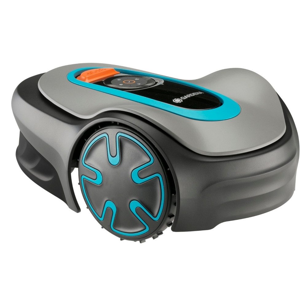 GARDENA Rasenmähroboter Gardena Mähroboter SILENO minimo 15202-20 für Rasenflächen., Leisester Mähroboter mit 57 dB blau