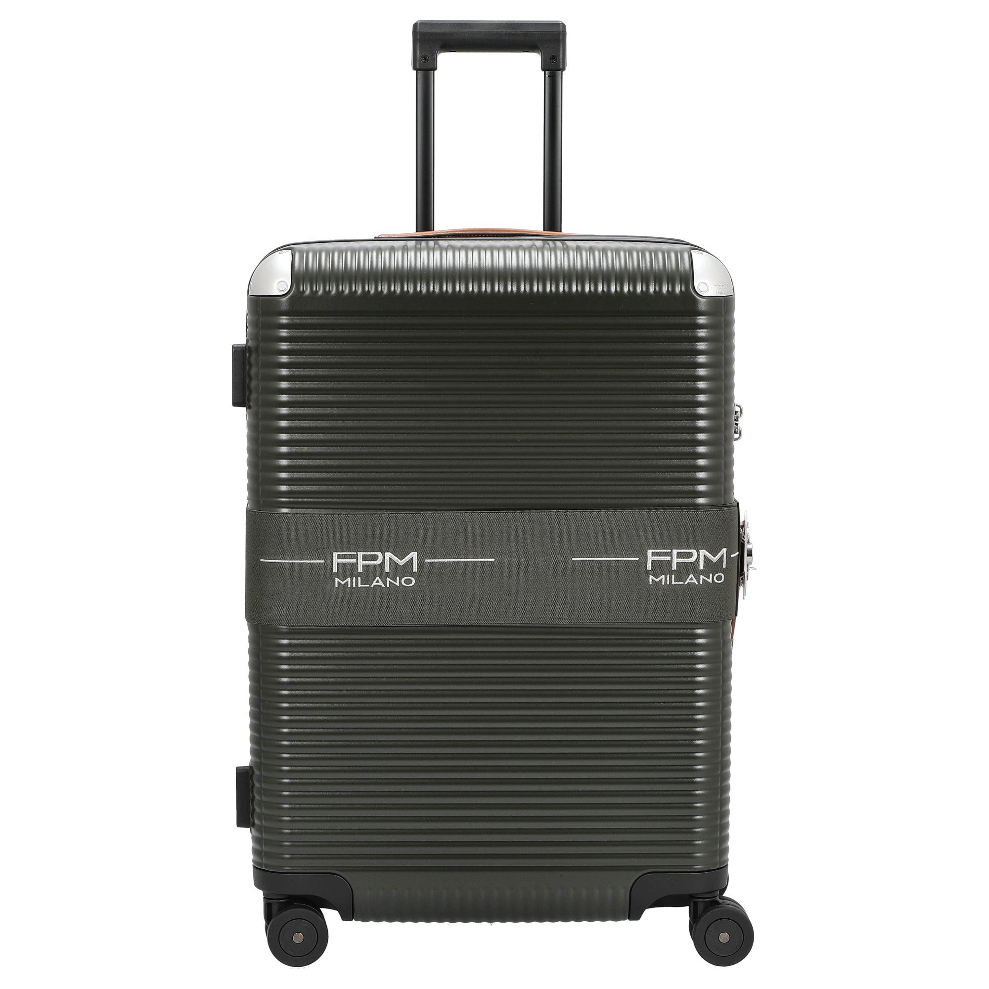 FPM Koffer Milano Bank Zip Deluxe Spinner 68 - 4-Rollen-Trolley M 68 cm (moss, 4 Rollen Rollen