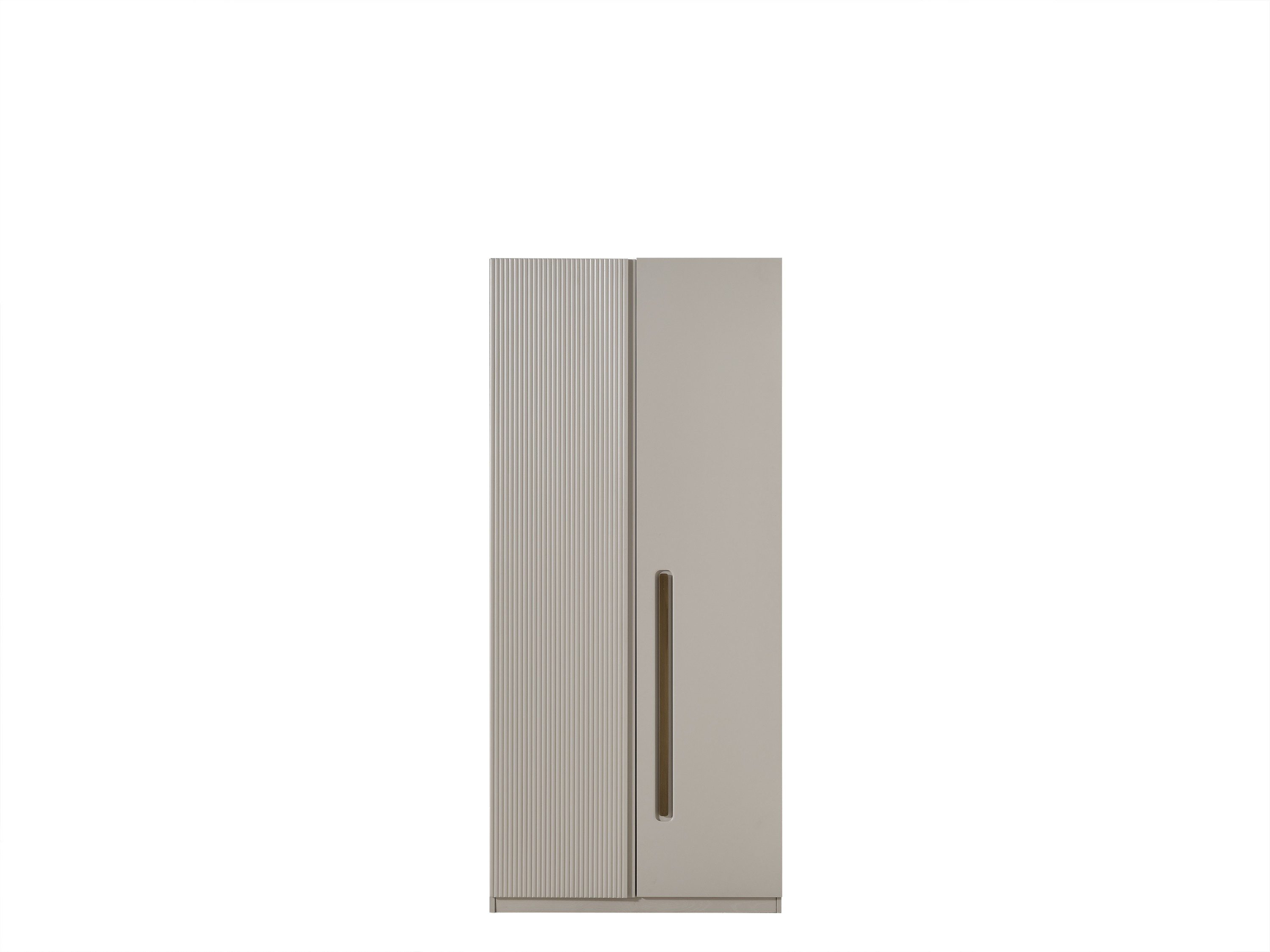 Xlmoebel Kleiderschrank Beiger Holzschrank von XLMOEBEL mit eleganter Holzoptik (Kleiderschrank, 1-St., Kleiderschrank) Made in Europa