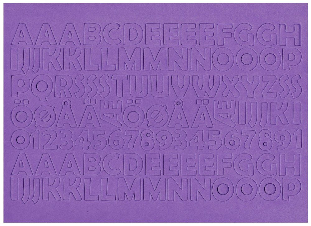 Creotime Moosgummi Buchstaben & Zahlen aus Moosgummi, H: 20 mm, 2 Bl.