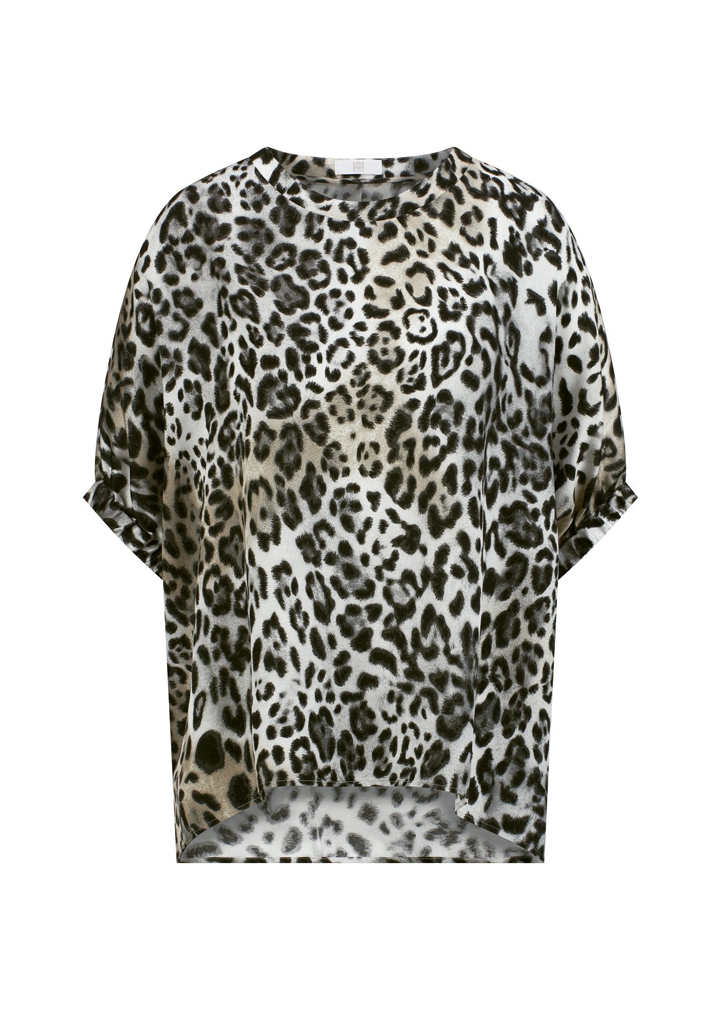 Riani Hemdbluse Bluse mit Leoprint - Regular Fit