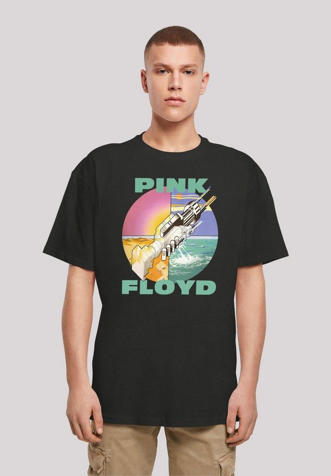 F4NT4STIC T-Shirt Pink Floyd Wish You Were Here Rock Band Album Print
