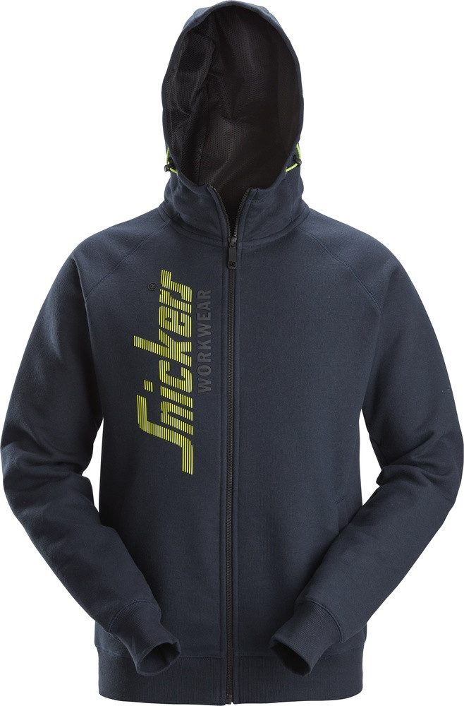 Rundhalspullover Logo Hoodie mit Reißverschluss