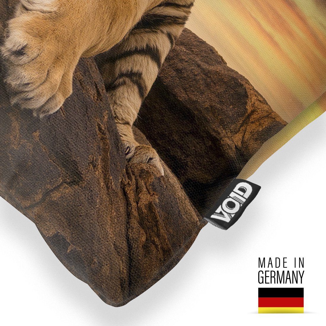 Kissenbezug Safari Tiger Katze (1 VOID Dschungel Bengalischer Raubkatze Tiger Stück), Kissenbezug, Sofa-Kissen Urwald Af
