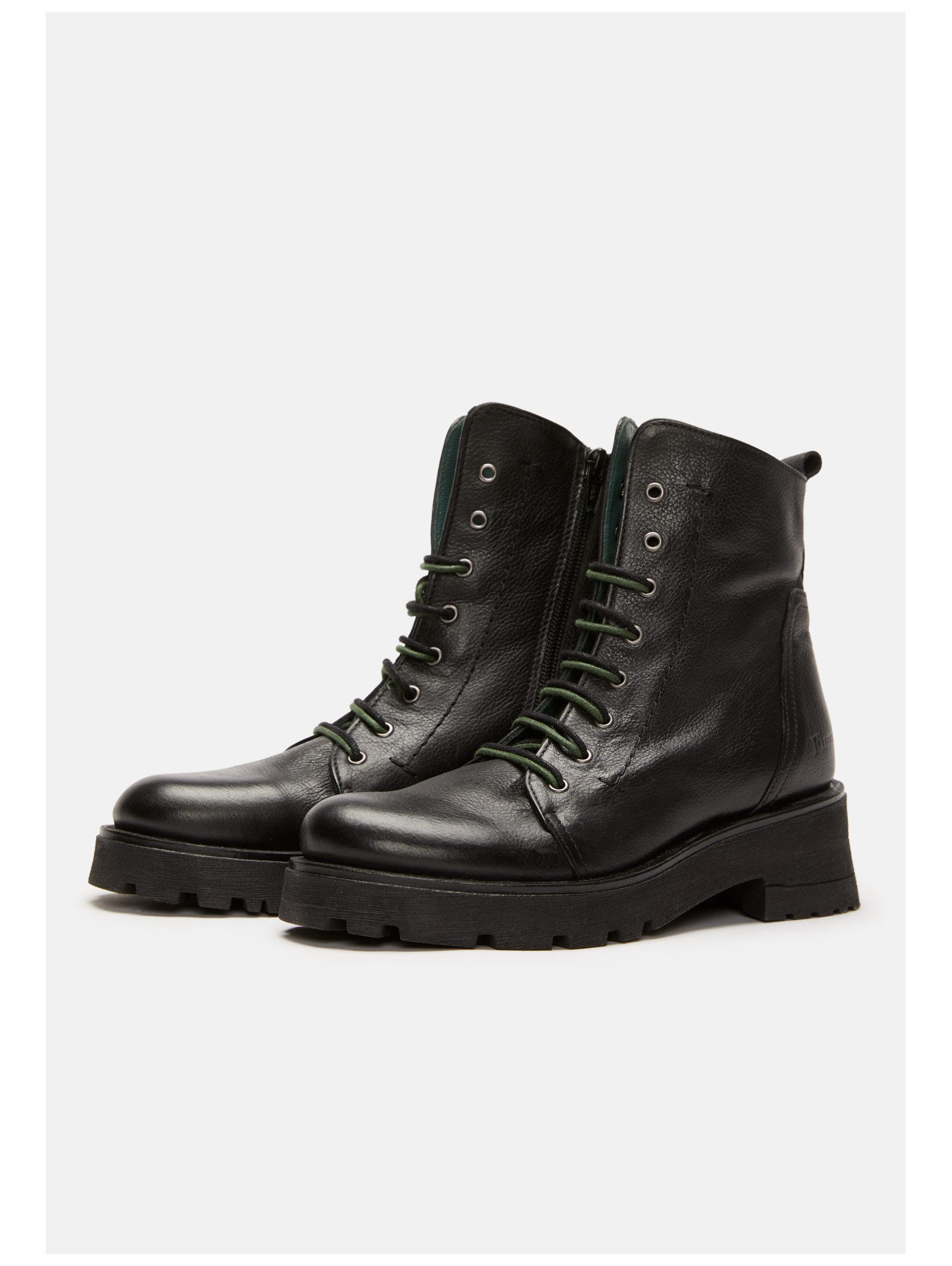Felmini Stiefelette Leder . Schnürstiefelette