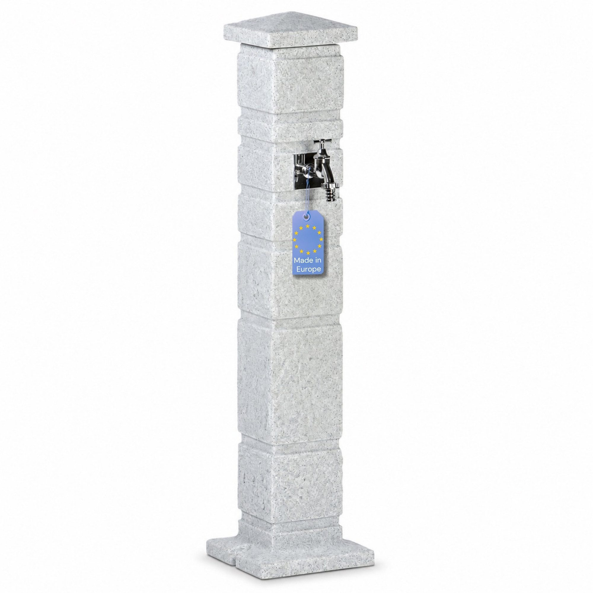 YourCasa Gartenbrunnen Classic Wassersäule Garten Römische Säulenoptik, 111 cm, abnehmbarer Deckel