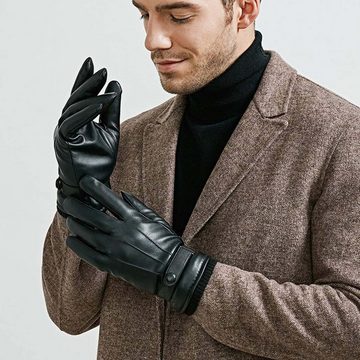 KIKI Abendhandschuhe Winter Handschuhe Herren Winddicht Kälteschutz Thermal Fäustlinge