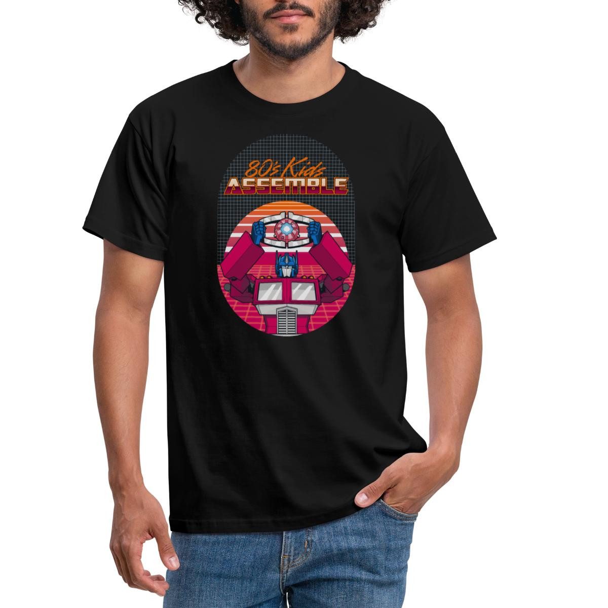 Spreadshirt T-Shirt Transformers G1 Optimus 80s Kids Männer T-Shirt (1-tlg)