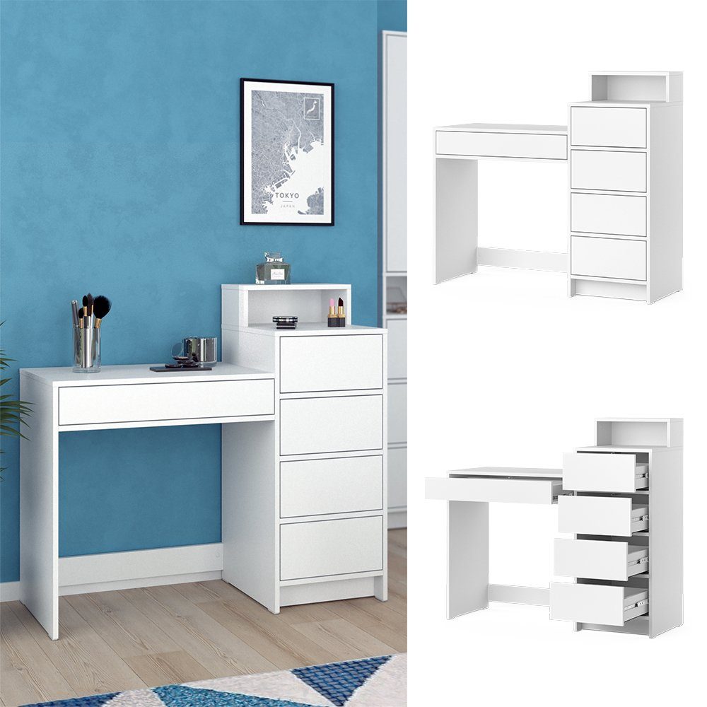 Vicco Schminktisch Naara, Weiß, 110.5 cm günstig online kaufen