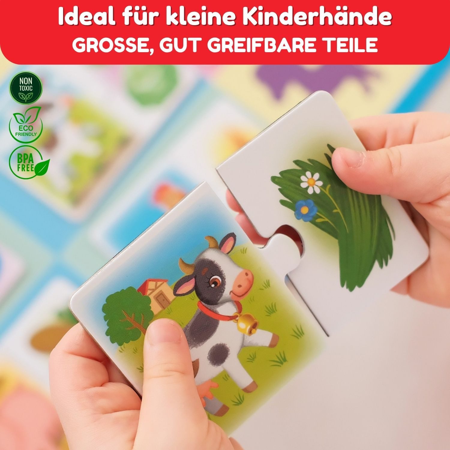 MAGNIKON Lernspielzeug Meine ersten magnetischen Puzzles (Puzzles mit großen Teilen, 24-St., für unterwegs), magnetisch – Bild 3 von 5