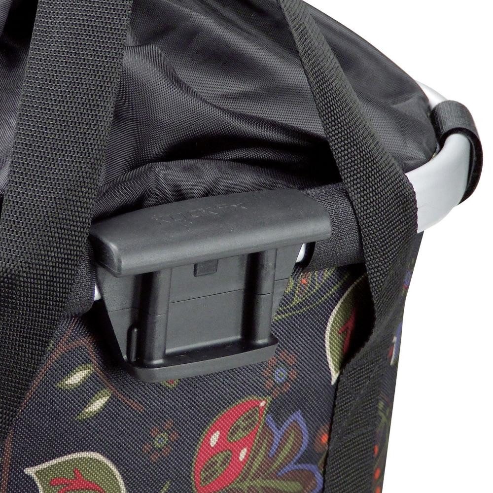 KlickFix Fahrradkorb KLICKfix Fahrradkorb Fahrradtasche Bikebasket Reisenthel folklore schw