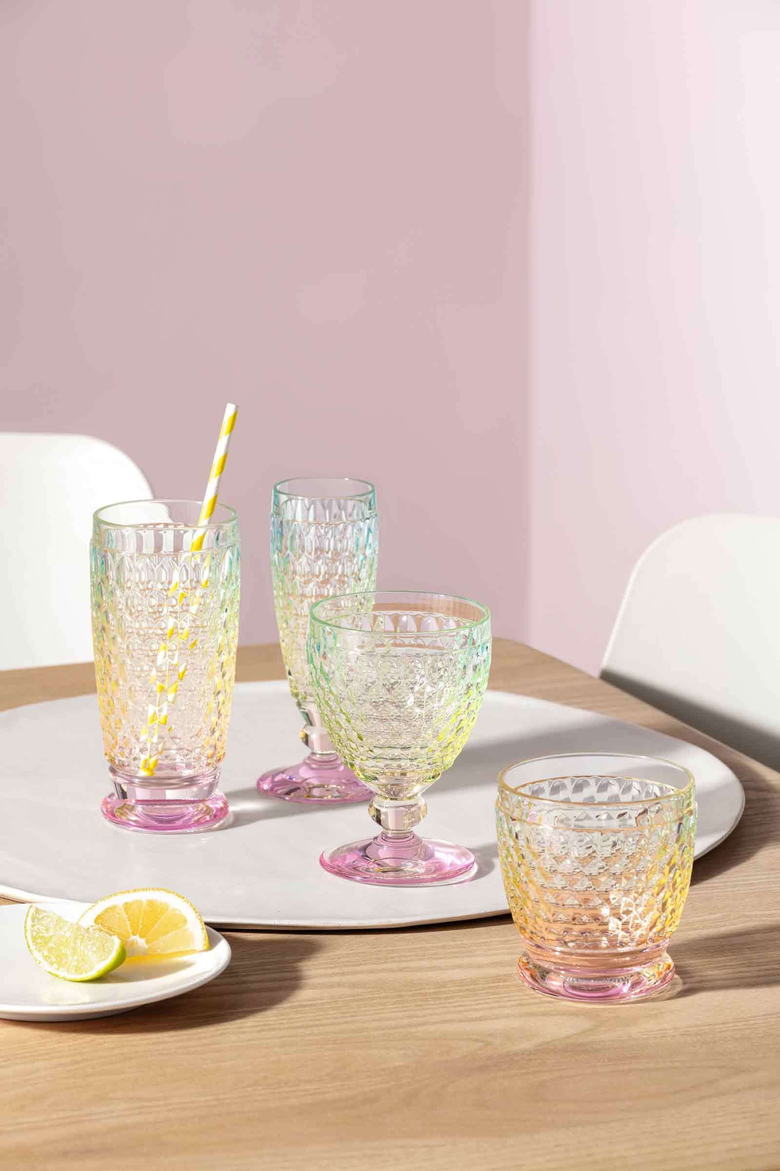 Villeroy & Boch Glas Boston Pearl Wassergläser 200 ml 4er Set, 4-tlg., Glas