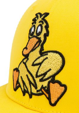 LOGOSHIRT Baseball Cap Maus - Ente sitzt mit detailreicher Stickerei