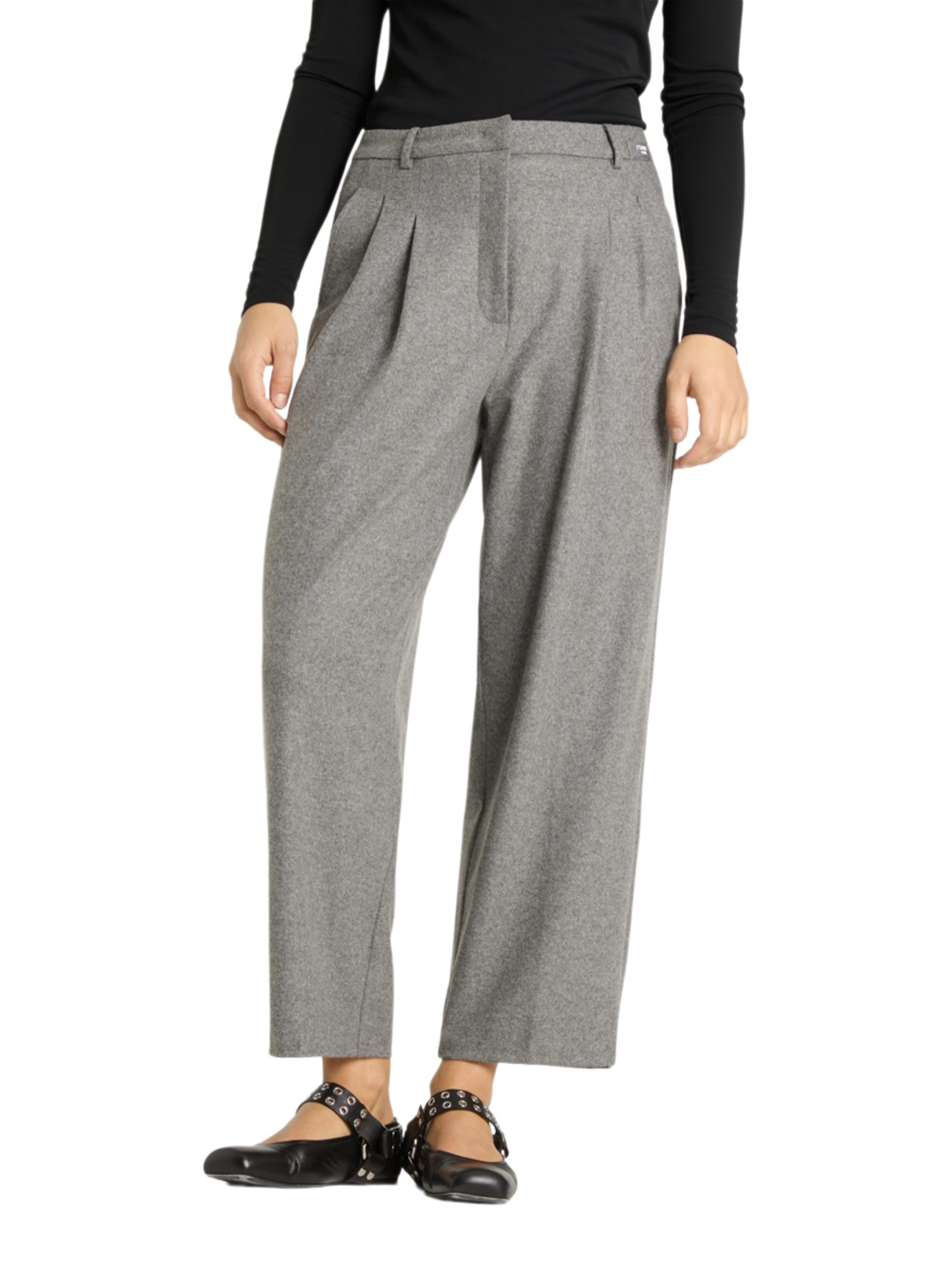 Cambio Stoffhose grau, Casual, Polyester, Unifarben, Regular Fit, Mittel
