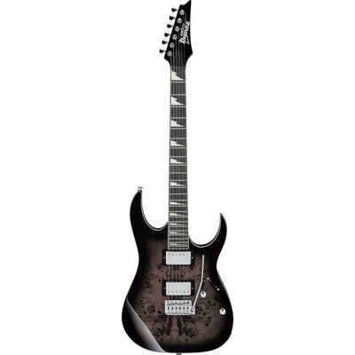 Ibanez E-Gitarre, Gio GRG220PA1-BKB Transparent Brown Black Burst - E-Gitarre