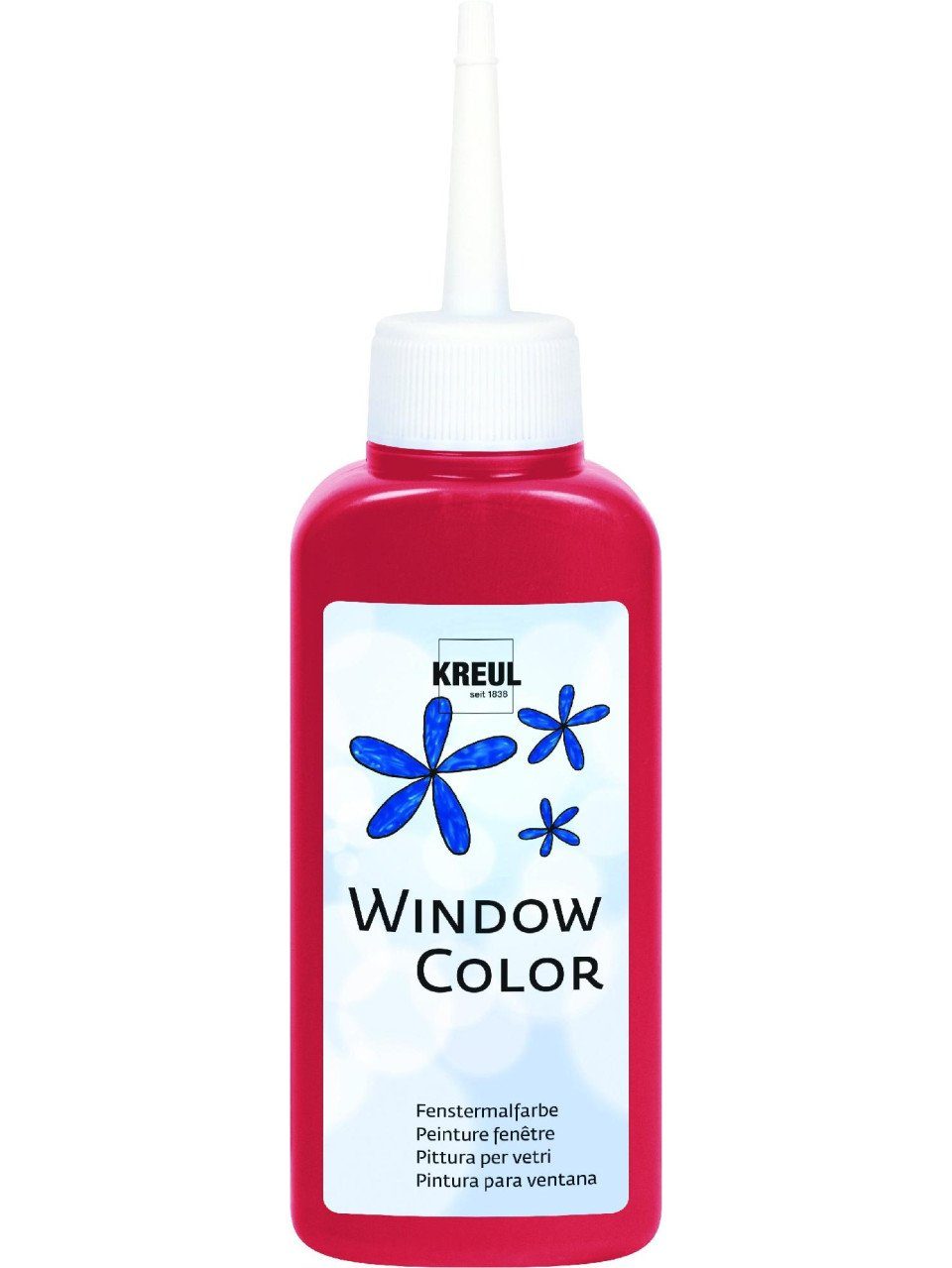 Bastelfarbe Kreul Window Color dunkelrot 80 ml