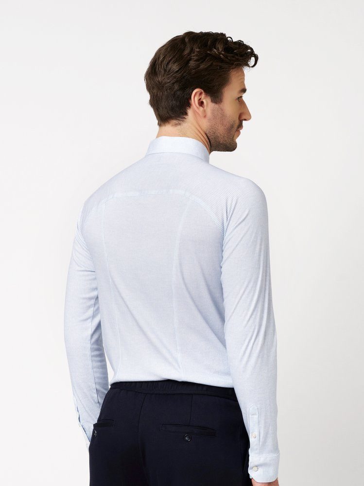 DESOTO Langarmhemd Casual Kent 1/1 Jerseyhemd, Kentkragen, Slim Fit