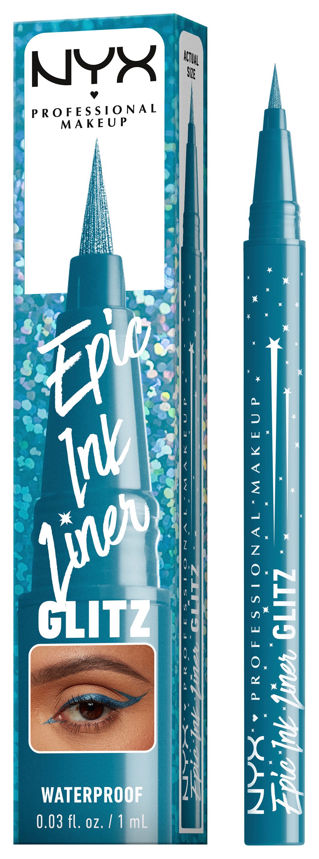 NYX PROFESSIONAL MAKEUP Eyeliner EPIC INK LINER, mit auffälliger Pigmentierung