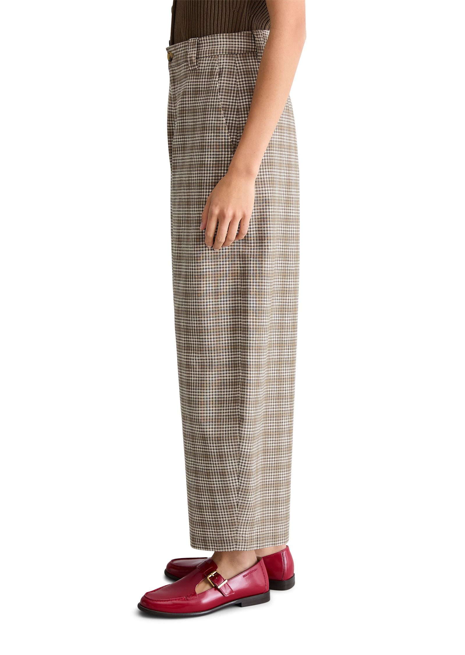 Marc O'Polo DENIM Chinohose aus Organic Cotton-Leinen-Mix günstig online kaufen